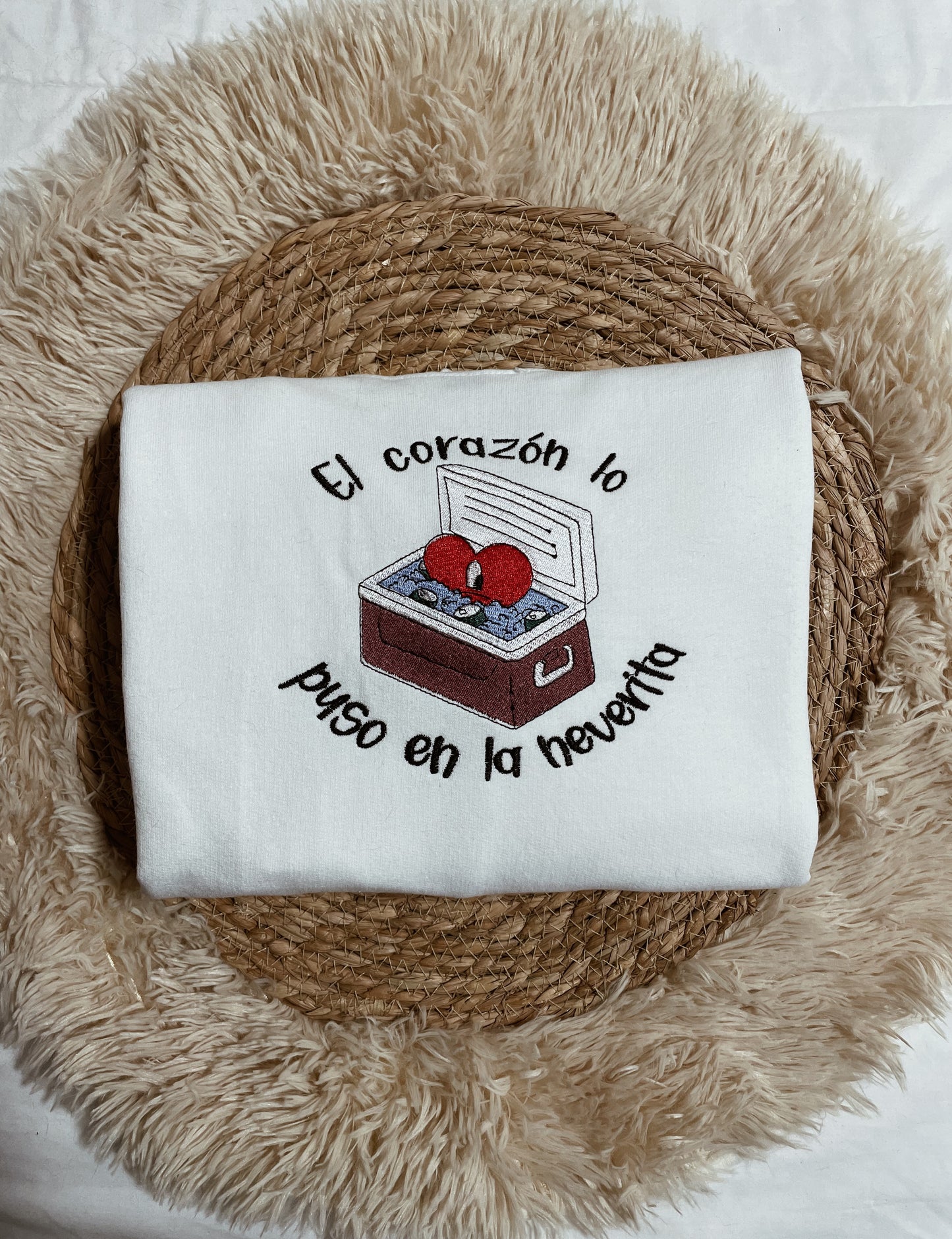 Sudadera "El corazón lo puse en la neverita"